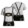 Herren T-Shirt mit kurzen Ärmeln und Retro Festival Print, lockere Passform, lässiges Sommer Top