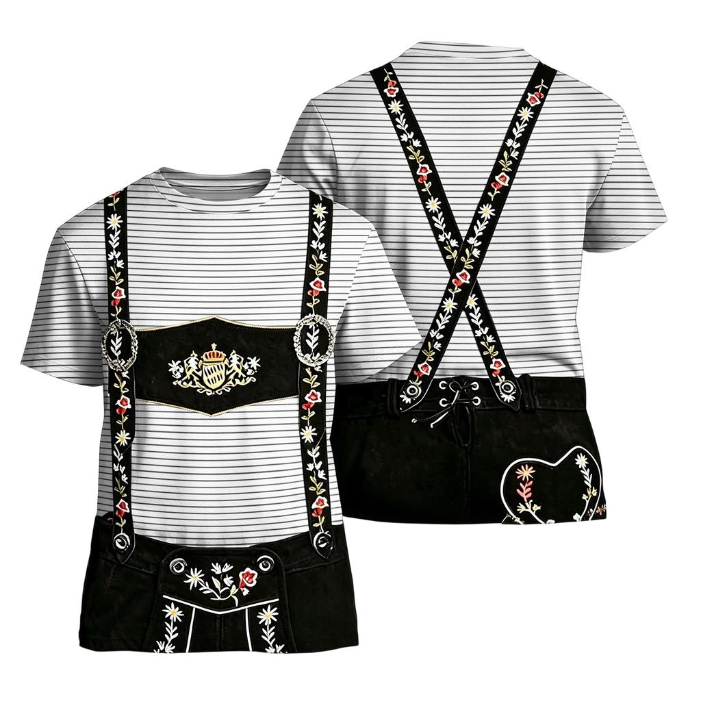 Herren T-Shirt mit kurzen Ärmeln und Retro Festival Print, lockere Passform, lässiges Sommer Top