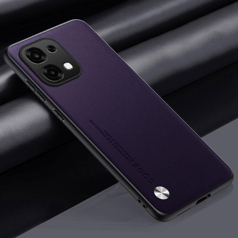 Luxury PU Leather Case For OPPO F31 A6 Pro 5G Back Cover Matte Silicone Shockproof Full Protection Phone Case For OPPO A6 Pro 4G