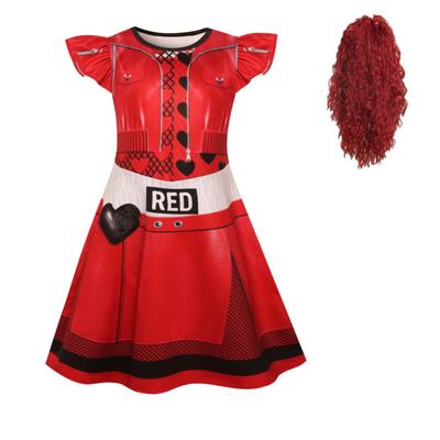 Kinder Print Anime Prinzessinnenkleid