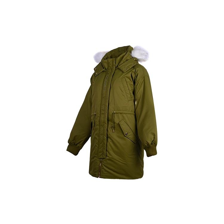 (WMNS) Converse Long Down Jacket Asia Sizing 'Olive Green' Women's 10019430-A04