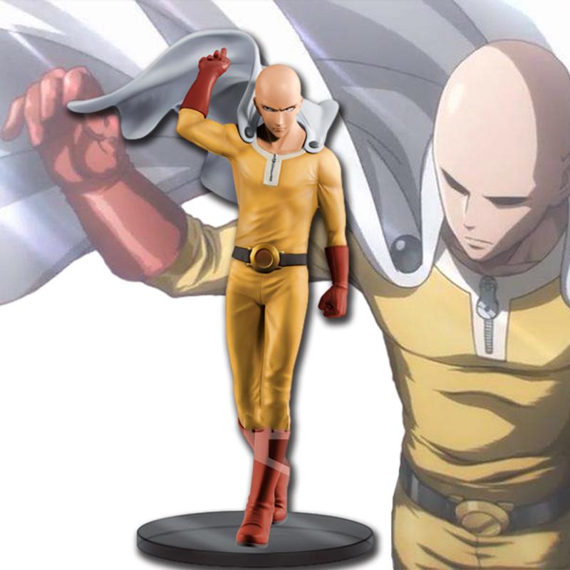 18CM Anime Figürü ONE PUNCH-MAN Figürü Kel Saitama Tatsumaki Ayakta Figür Model Oyuncak Statik Set Masaüstü Süsleri PVC