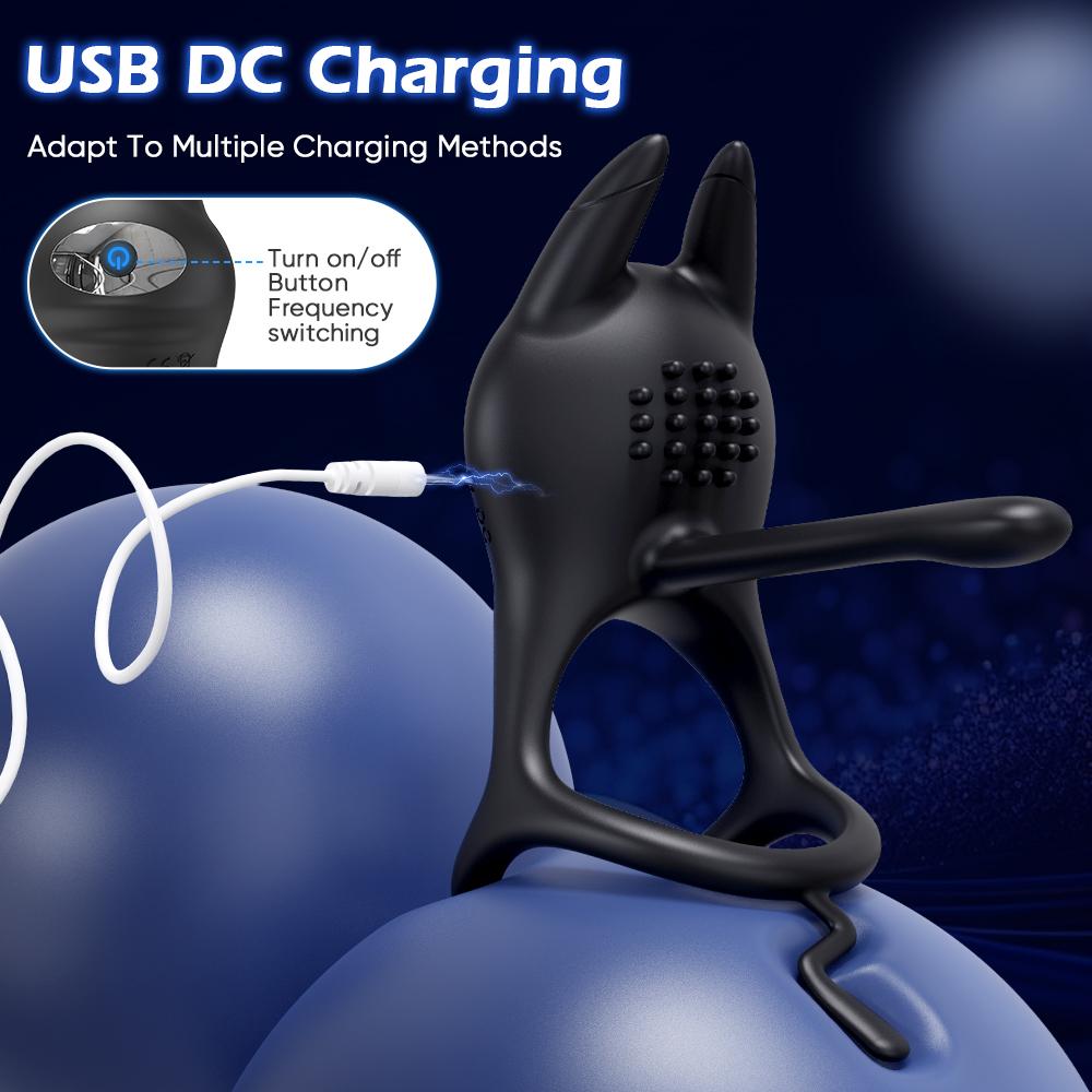 Remote Control Penis Ring Vibrator for Men Ejaculation Delay Penis Extension Penetration Vibrator Cock Ring Sex Toy for Couple