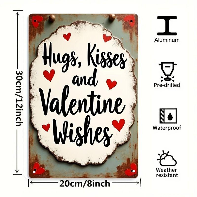 Metallschild im Valentinstags-Thema für Bar, Café, Restaurant