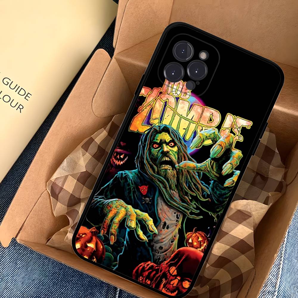 R-Rob Singer Z-Zombie Heavy Metal Band Phone Case For IPhone 17 16 15 14 13 12 11 Pro Max Plus Mini Soft Black Cover
