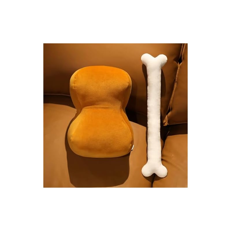 Plush Toy, Bone-in Manga Meat, Cuddly Sleeping Pillow, Gift, Toy, Plush Pillow, Cute, Comfortable, Huggable Pillow, Birthday Present, Multifunctional,
