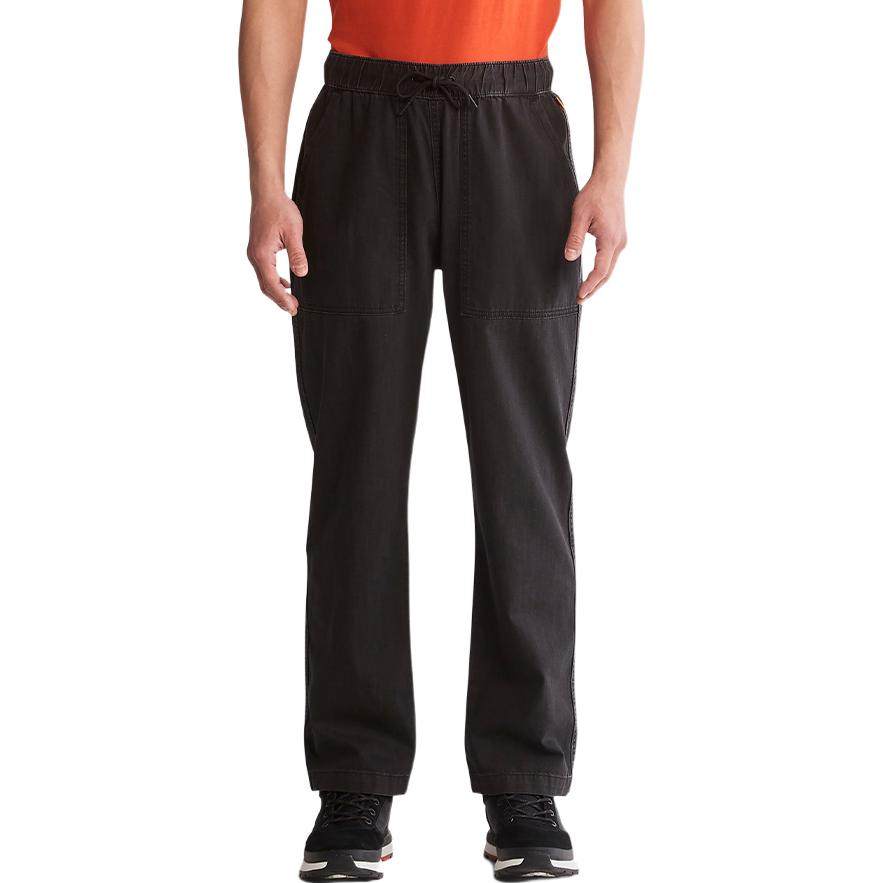 Timberland Solid Color Casual Loose Tapered Comfortable Breathable Jeans Men Bottoms Obsidian A28Q5-D98