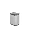 Brabantia Waste Bin with Lid, Manual Operation, Water Resistant, 4L, 20cm (W) x 17.2cm (D) x 27.2cm (H), Made in Belgium, Bo Waste Bin FPP Matte Finis
