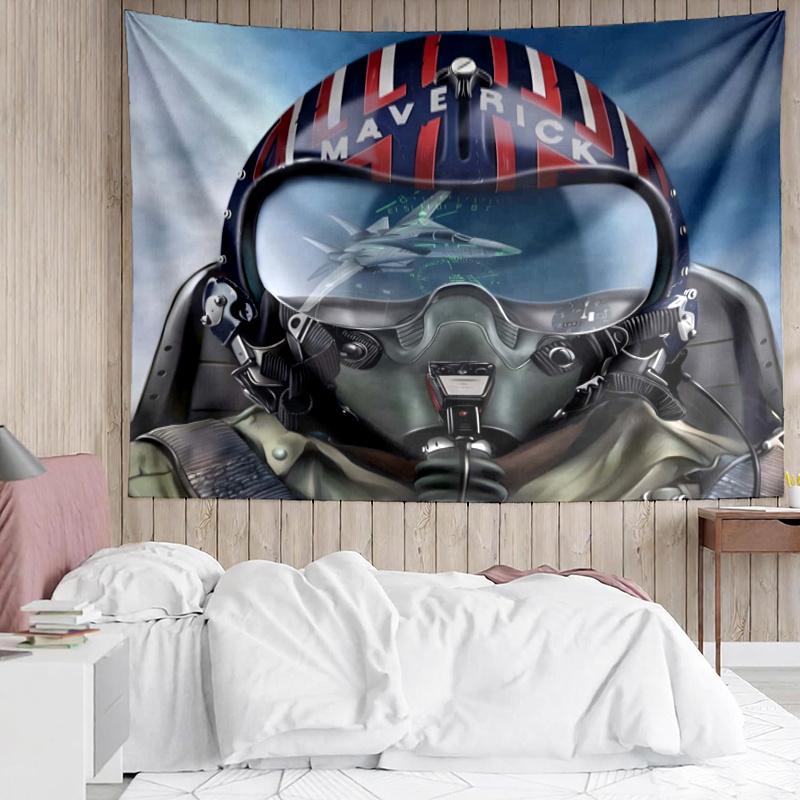 Top Gun Wall Hanging Tapestry Wall Cloth Tapestries Decor Wall Bedroom Decoration