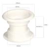 Lot de 10 grilles d'air KOTARBAU rondes en plastique blanc pour portes de salle de bain