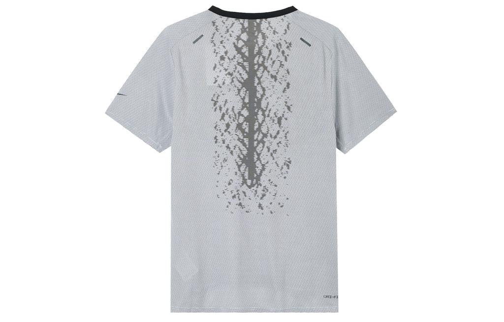 Nike T Shirts Men's Gray Crew Neck Moderate Straight Fit DQ4779-014