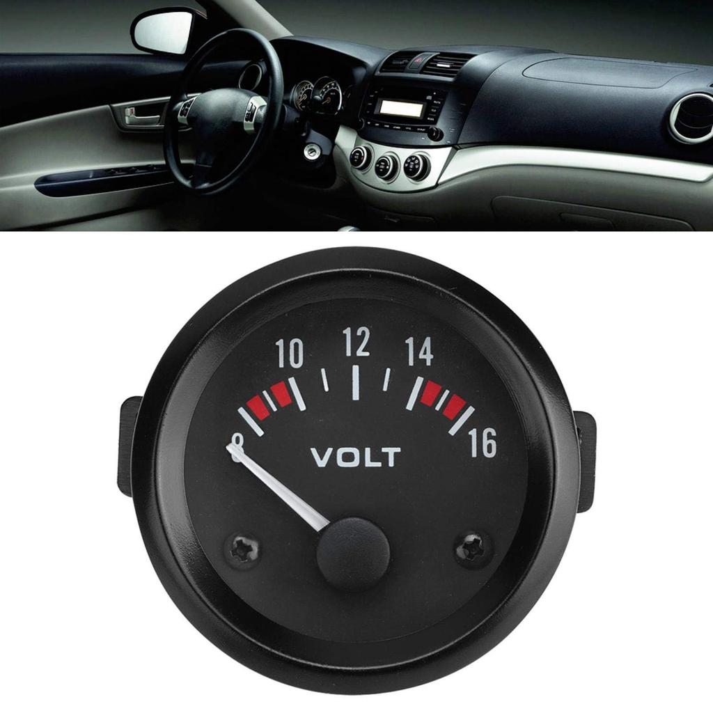 12V Analog Voltmeter - Universal 12V Voltmeter, 52mm/2-inch Voltage Gauge, 8-16V, BX100007, for Car Modifications