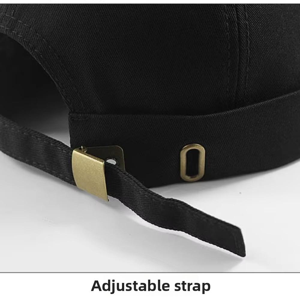XL 62 Cap Big Head Hat Without Visor Docker Brimless Hats Vintage Beanie Hat for Men Women