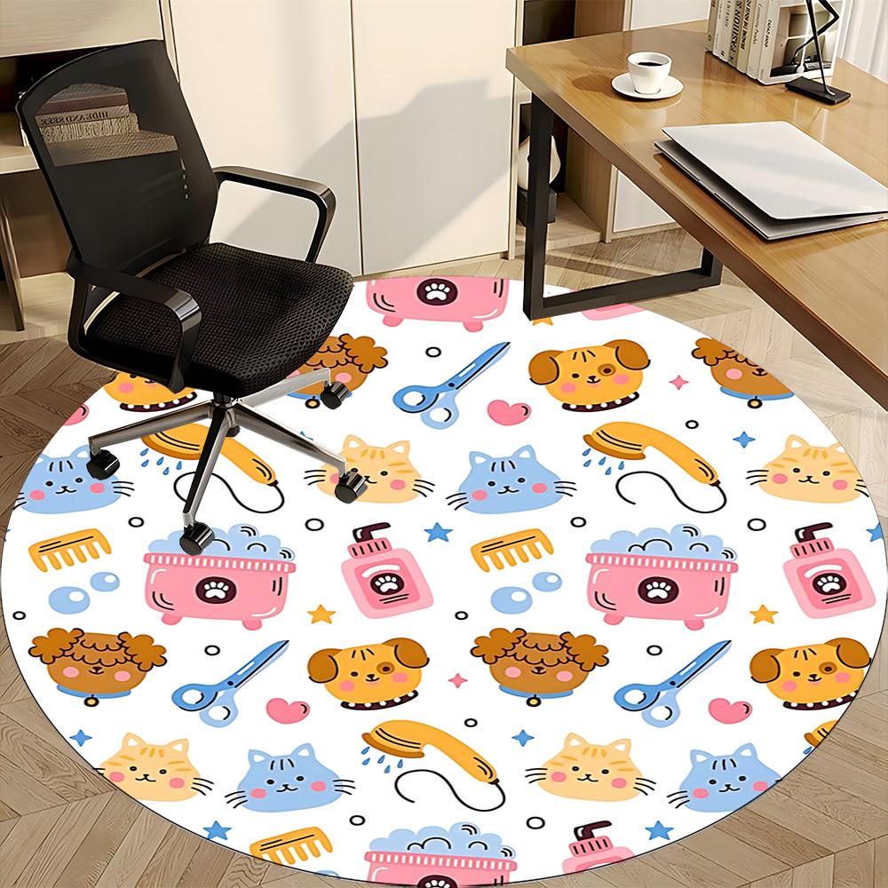 1pc Pet Grooming Chair Carpet for Office, Non-slip, Soft and Durable Office Rug for Decoration, Perfect for Office yy251229190