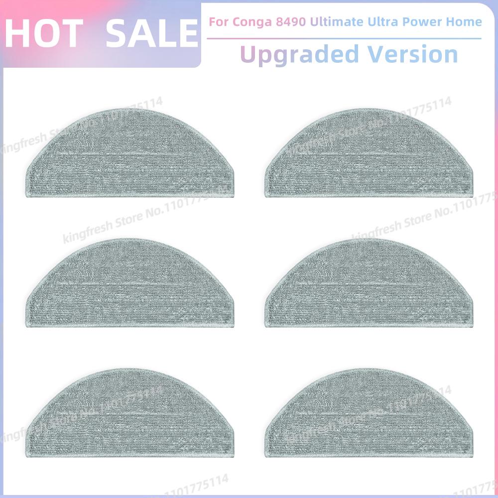 Passt für ( Cecotec Conga 8490 Ultimate Ultra Power Home ) Staubsaugerteile Hauptbürste Seitenbürste Hepa-Filter Mopptuch Staubbeutel