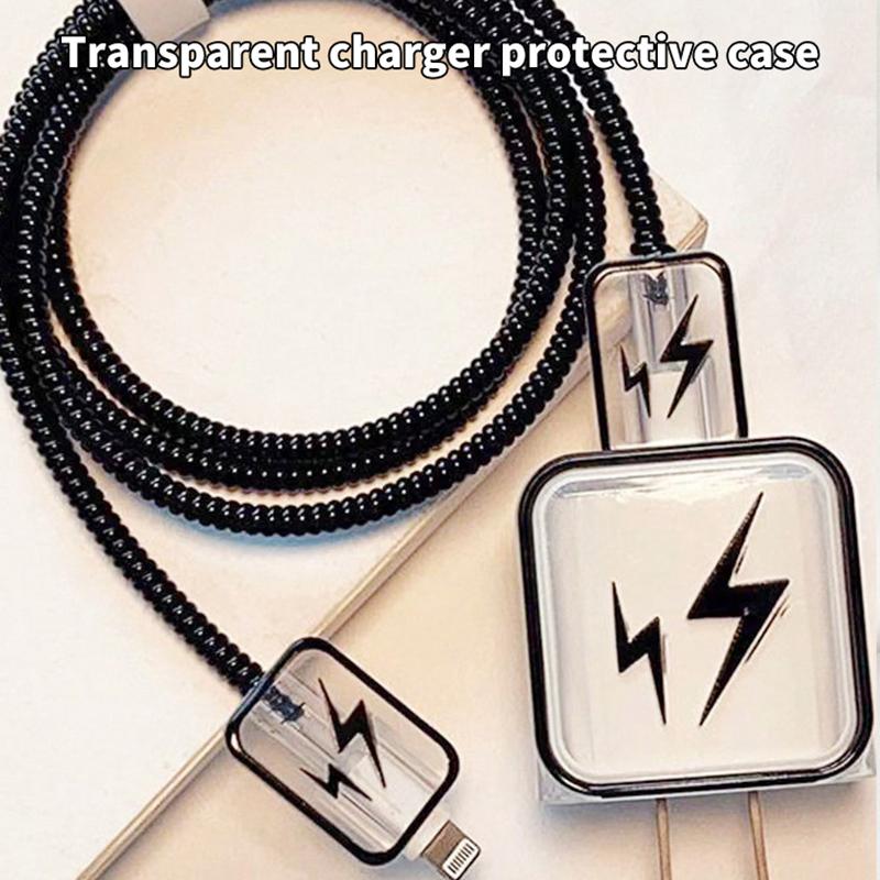 Crayon Shin-Chan Charger Case Cable Cover For Iphone 18W/20W Fast Charger Cover Data Cable Head Bite Winder Protector Shell