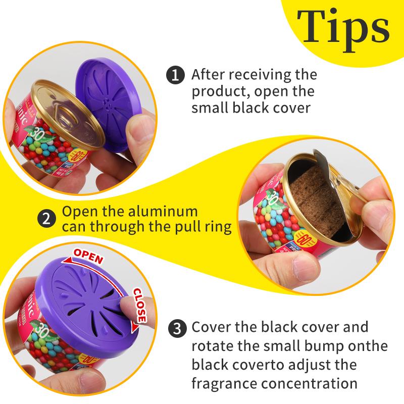 Best-selling Wooden Block Canned Car Aromatherapy, Car Fragrance Paste, Deodorizing Air Freshener, High-end Solid Perfume