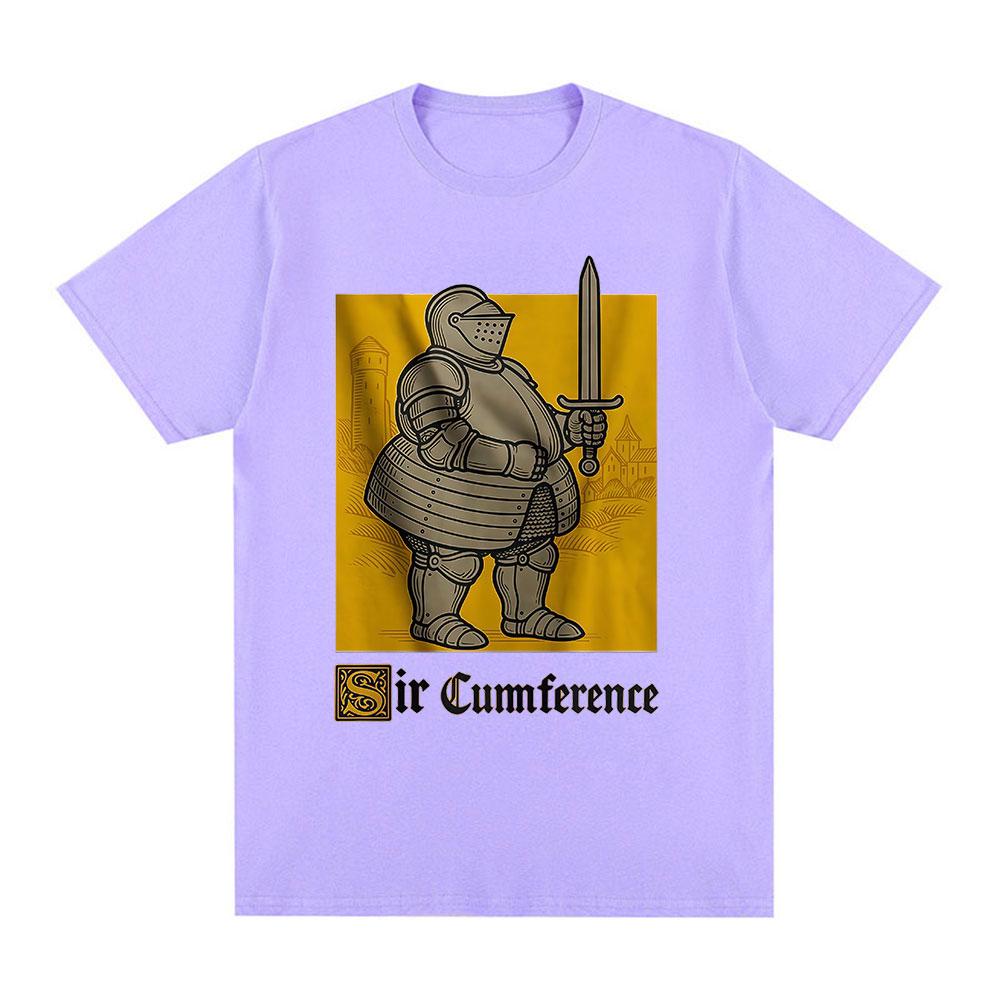 Sir Cumference Funny Knight Meme Graphic Tshirts Unisexs Women Cotton Casual Oversized Short Sleeves T Shirts Fashion Streetwear