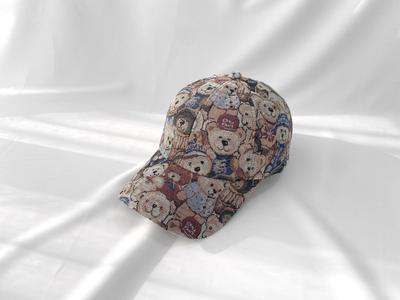 Cappellino da baseball unisex a forma di orsacchiotto da donna Cappellino basic
