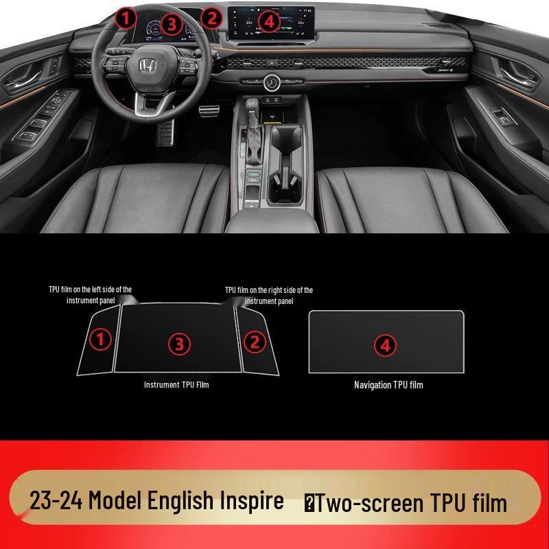 Honda Inspire Interior Protection Film for Center Console & Dashboard Decoration