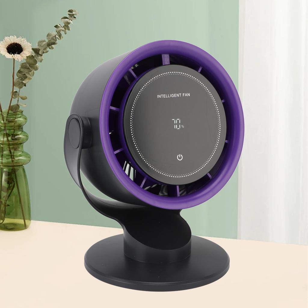 Desk Fan Battery Operated USB Rechargeable Personal Fan Quiet Small Portable Fan 100 Speed Adjustable Digital Display for Office Home Desktop Camping