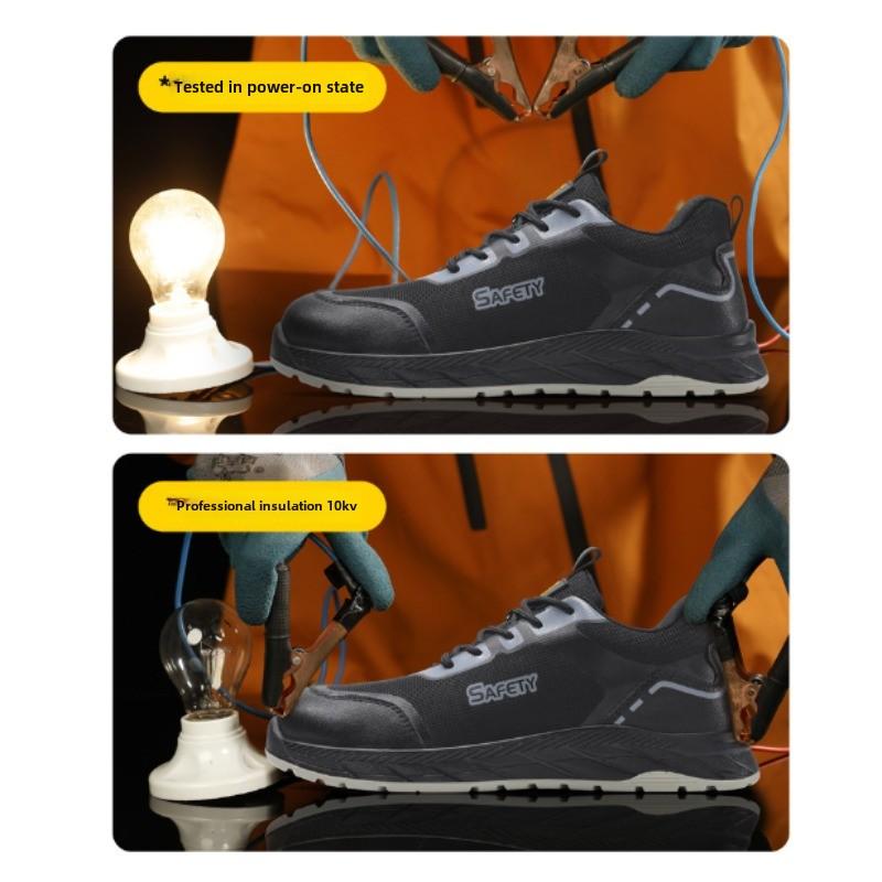 Insulation 10Kv Composite Toe Anti Static Men Work Safety Shoes Sneakers Anti Smashing Anti Piercing Adult Boots Male Footwear