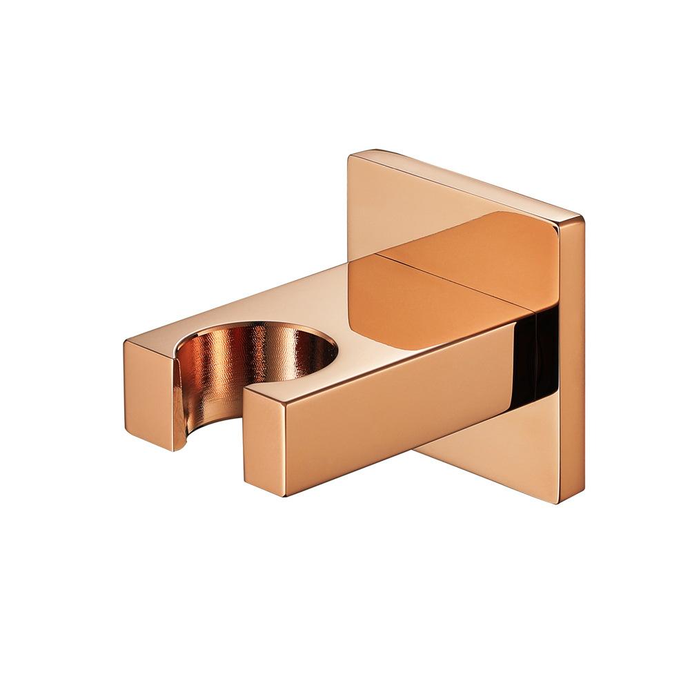Moderne minimalistische Duschwanne Wassereinlass Verchromt Schwarz Gold Quadratisch Handbrausehalter Festwand Wohnung