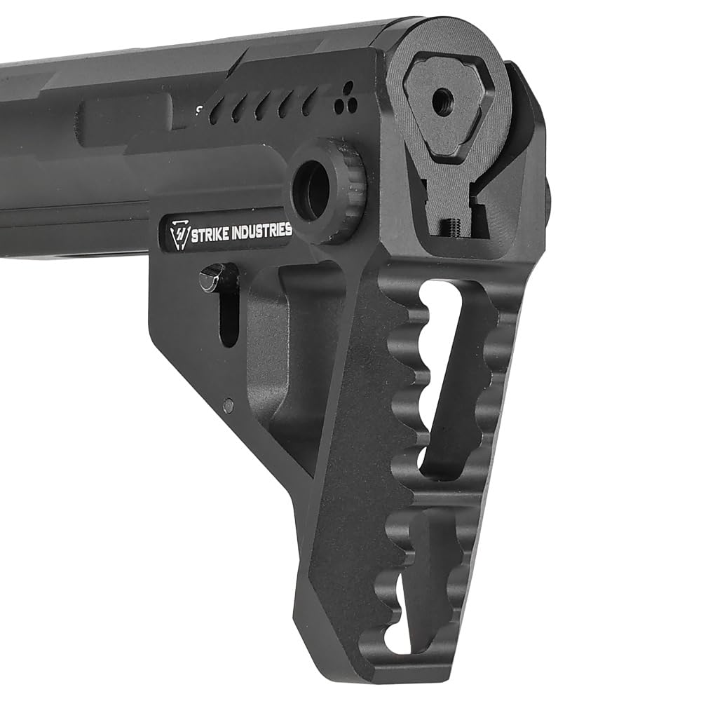 Ryohin Buhin SI Pit Stock & Buffer Tube Set for M4/M16 Series Electric Guns, Replica, CNC Aluminum Alloy, Black