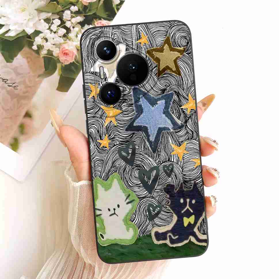 

For Huawei Pura 70 Pro Case Fashion Painting Soft Silicone Back Cover For Huawei Pura 70Pro HBN-LX9 HBN-AL00 Phone Shell Huawei Pura 70 Pro