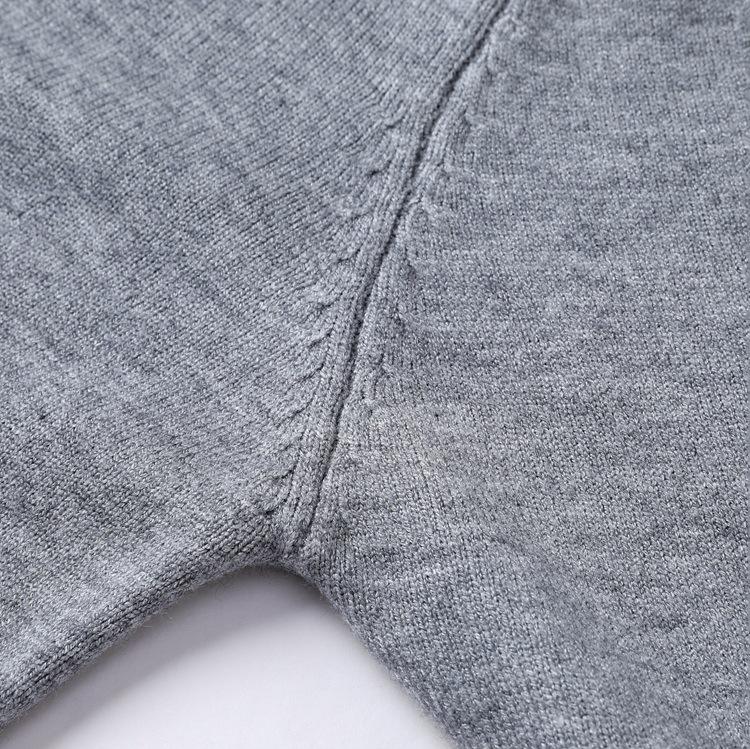 Men's Winter Thick Knit Polo Collar Sweater for Middle-Aged & Elderly