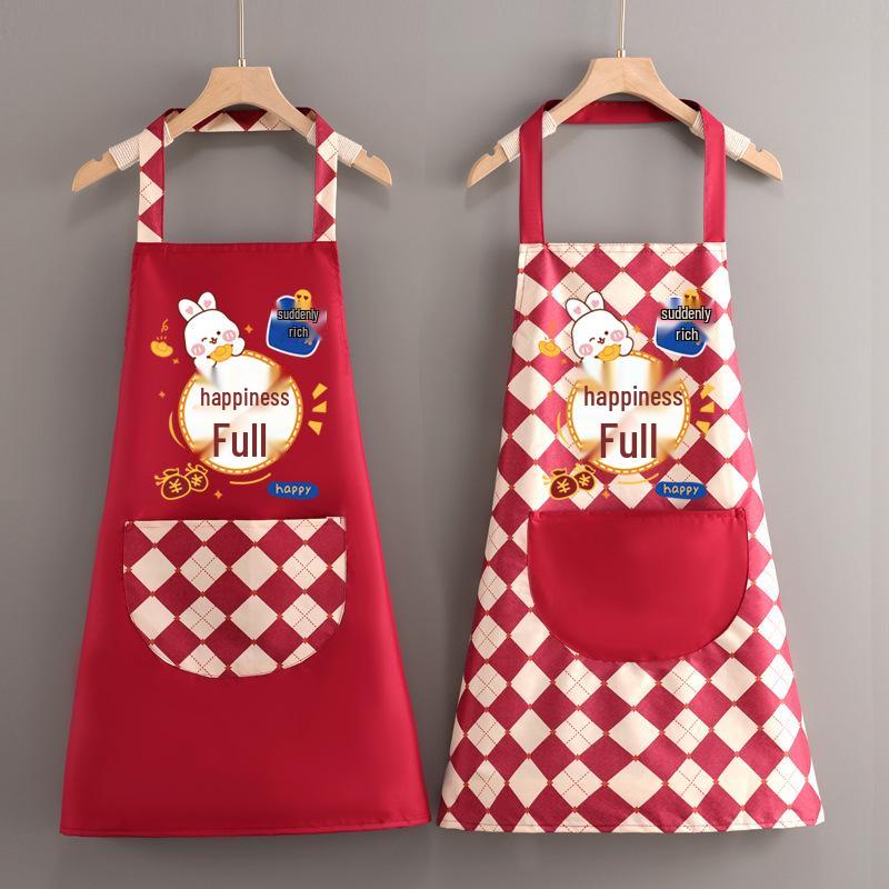 Women's Fashion Waterproof Apron - Oil-Proof, Stylish Waist for Cooking and Catering