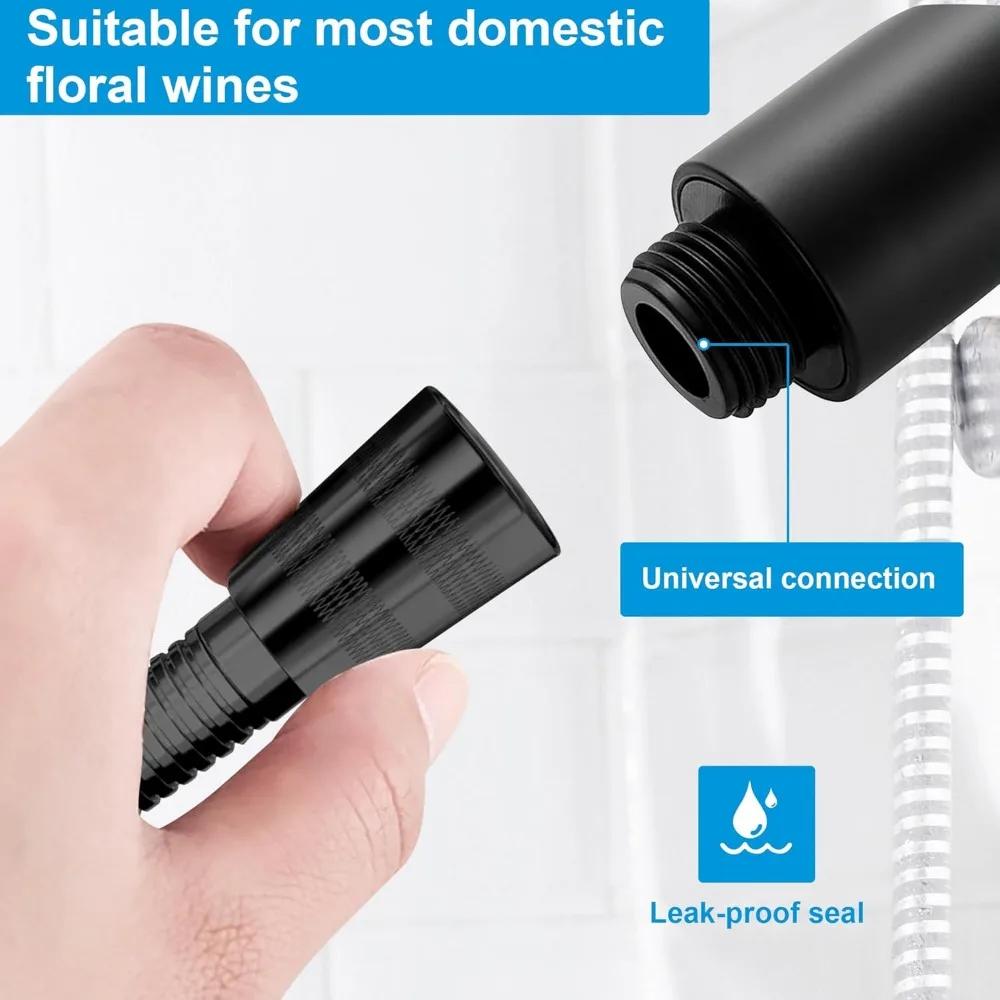 High Pressure Shower Head Showerheads with Hose Water Saving One-Key Stop Spray Nozzle Bathroom Accessories 5 Modes Adjustable