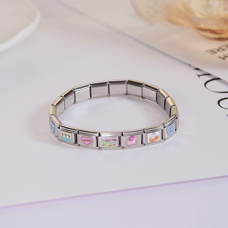 Versatile Stainless Steel Elastic Bracelet - Fashionable Unisex Design