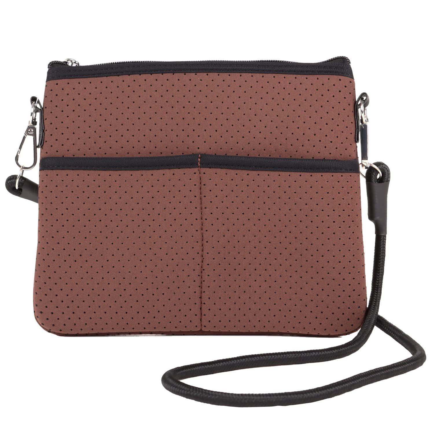 

Женская мини-сумка через плечо Mura из неопрена (Сумка-тоут продается отдельно) (Темно коричневый)