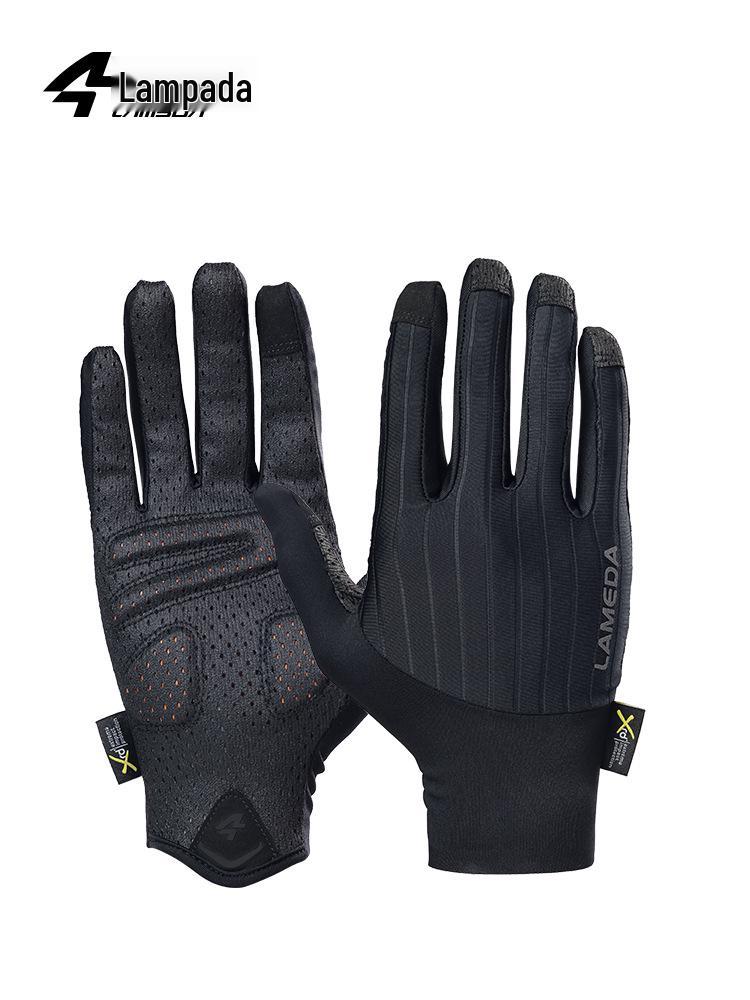 

Lampada Unisex Touchscreen Cycling Gloves: Shock-Absorbing, Full-Finger, Lightweight for Spring and Autumn Riding XL чорний