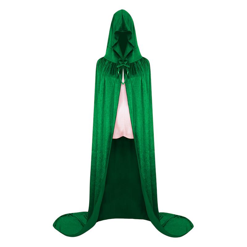 Halloween Cloak Reaper Vampire Witch Cloaks Hooded Adult Boys Girls Cape Masquerade Stage Performance Costume Mardi Gras Set