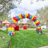 97pcs Guirlande de Ballons Carnaval Cirque Rouge Bleu Jaune Ballon Confetti Kit Arche de Ballons Thème Carnaval Décoration de Remise de Diplôme Anniversaire