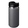 Gowell Zalatto Tumbler with Vacuum Stainless Gray Stylish Matte Lid, Insulated, Steel, Thermos, Cold/Hot Insulation, Double-Walled, 350ml, (Men's