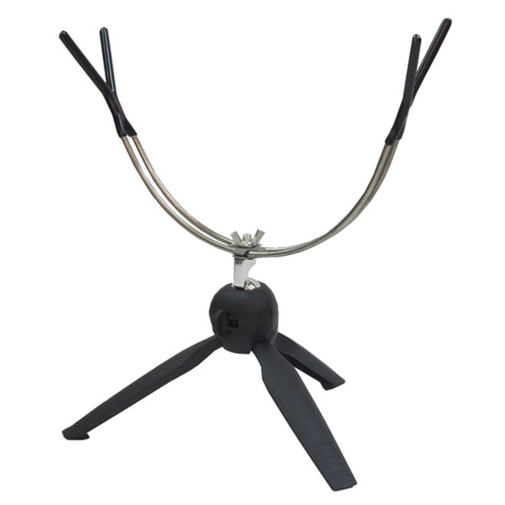 Portable Ice Fishing Rod Holder Double-Head Fish Pole Holder Adjustable Angle Metal Folding Rod Holder for Fishing Gear Winter S