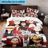 3PCS Tokyo anime 3pcs Bedding,Including 3PCS Duvet Cover And 2pcs Pillowcases Perfect for Christmas,Ideal for Bedroom, Dormitory