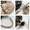 2025 Trendy Bow Shoulder Bag Underarm Bag Solid PU Leather Messenger Bag Daily Casual Commuting Bag Handbag
