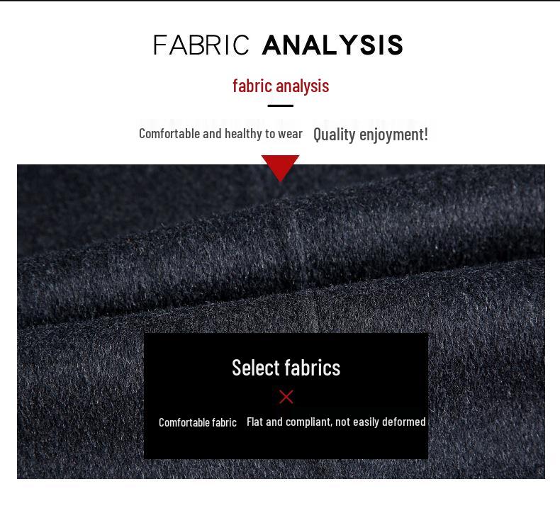 Men's Mid-Length Double-Faced Cashmere Wool Coat - Autumn/Winter Thick Tweed Jacket, Dad Style Trench Coat