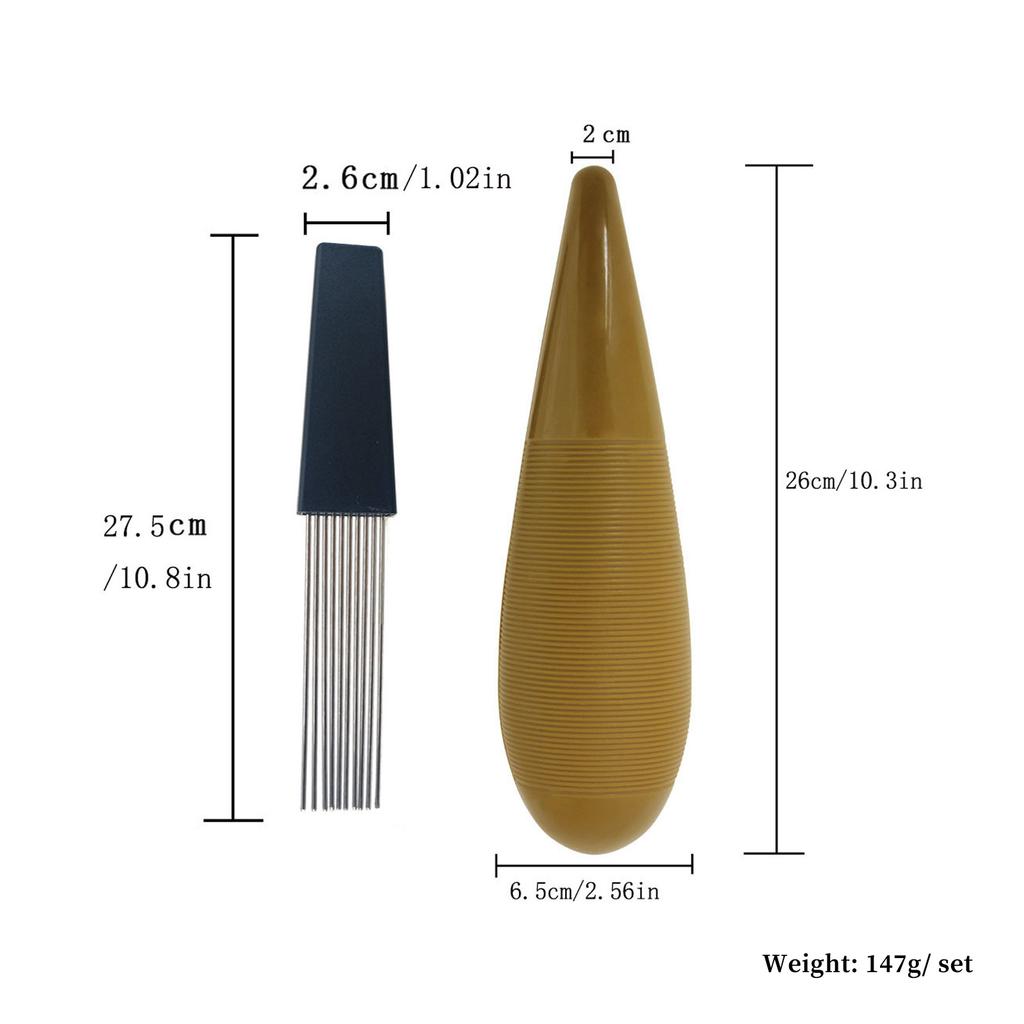 Guiroinstrument med 1 skrape Bærbar fiskformet latinsk perkusjonsinstrument Interessant