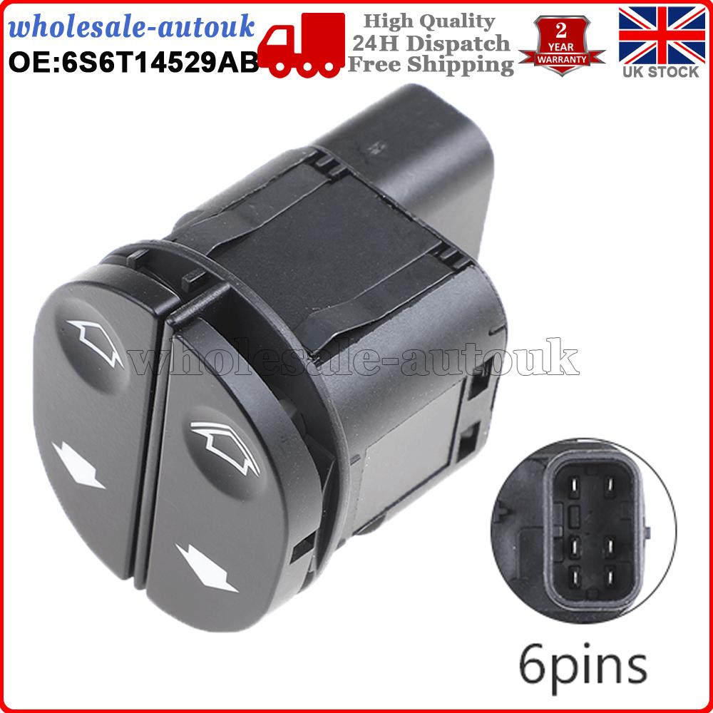 Electric Window Switch For Ford Fiesta Fusion Transit MK7 Connect 6S6T14529AB