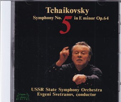 CD SOVIET NATIONAL SYMPHONY ORCHESTRA  Tchaikovsky Symphony No. 5 PCCL00091  1990 Japan Classical Used