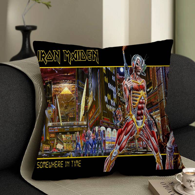 Band I-Iron Cool M-Maiden Pillow Cover Design Cushion Cover Decor Holiday Decorati