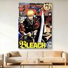 BLEACH Anime Weekly Jump Cover Tapestry Flat Print Ichigo Kurosaki Wall Hanging Japanese Manga Decor for Bedroom  Fan Gift