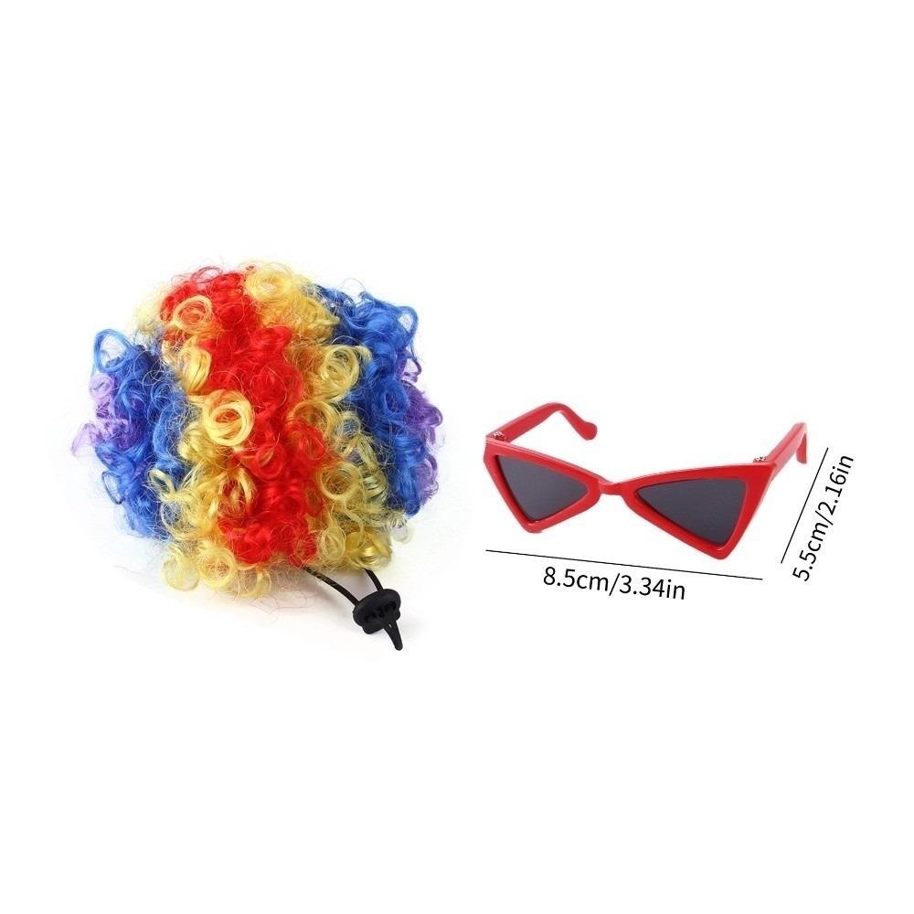 Clown's Hair Kitty Wavy Hair Adjustable Fit Cat Fake Hair Party Play Costume