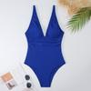 European and American Women's One-piece Sexy Suspender Backless Swimsuit, Polyester Multi-color Triangular Bikini Beach Hot Spring Swimsuit