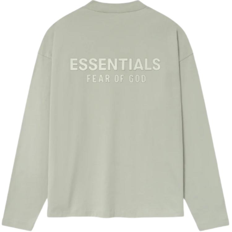 Fear of God Essentials Classic Long Sleeve Tee Abbey Stone Men Tops Tan 125SP254206F